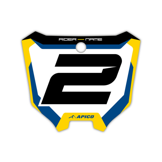 Front Number Plate Graphics Kit - Fits Honda CRF250R, CRF450R, CRF450RX, CR125, CR250