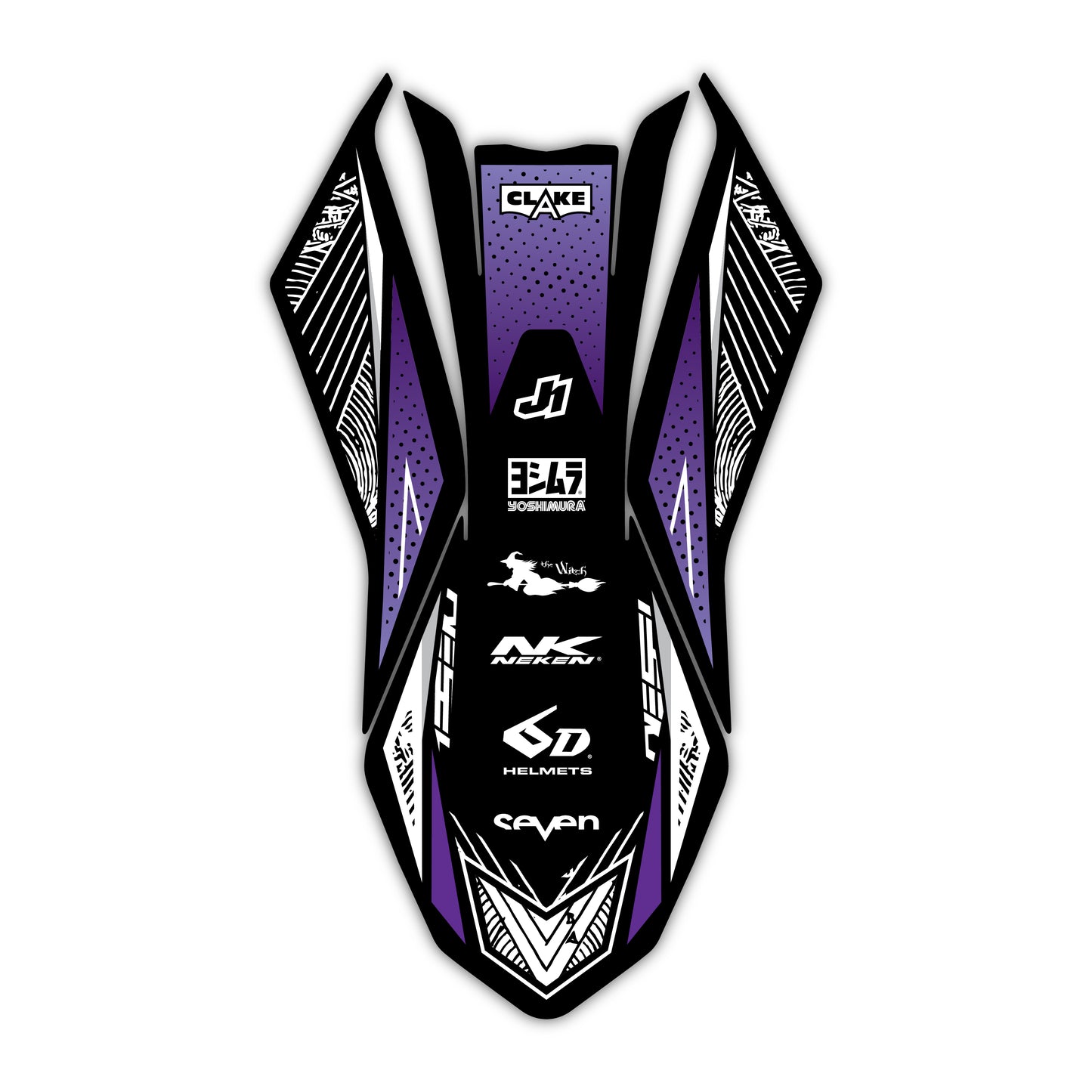 Front Fender Graphics Kit - Fits GasGas MC 85, MC 125, MC 250F, MC 450F, EX 250F, EX 300, EC 250, EC 300