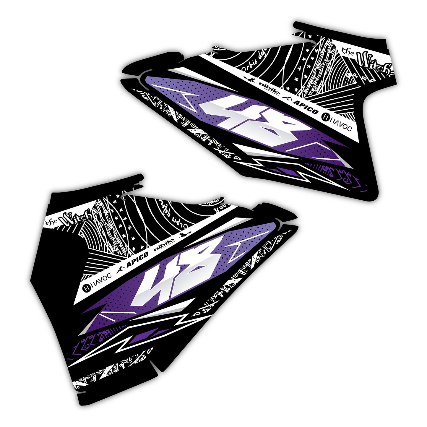Side Number Plate Graphics Kit - Fits GasGas MC 85, MC 125, MC 250F, MC 450F, EX 250F, EX 300, EC 250, EC 300
