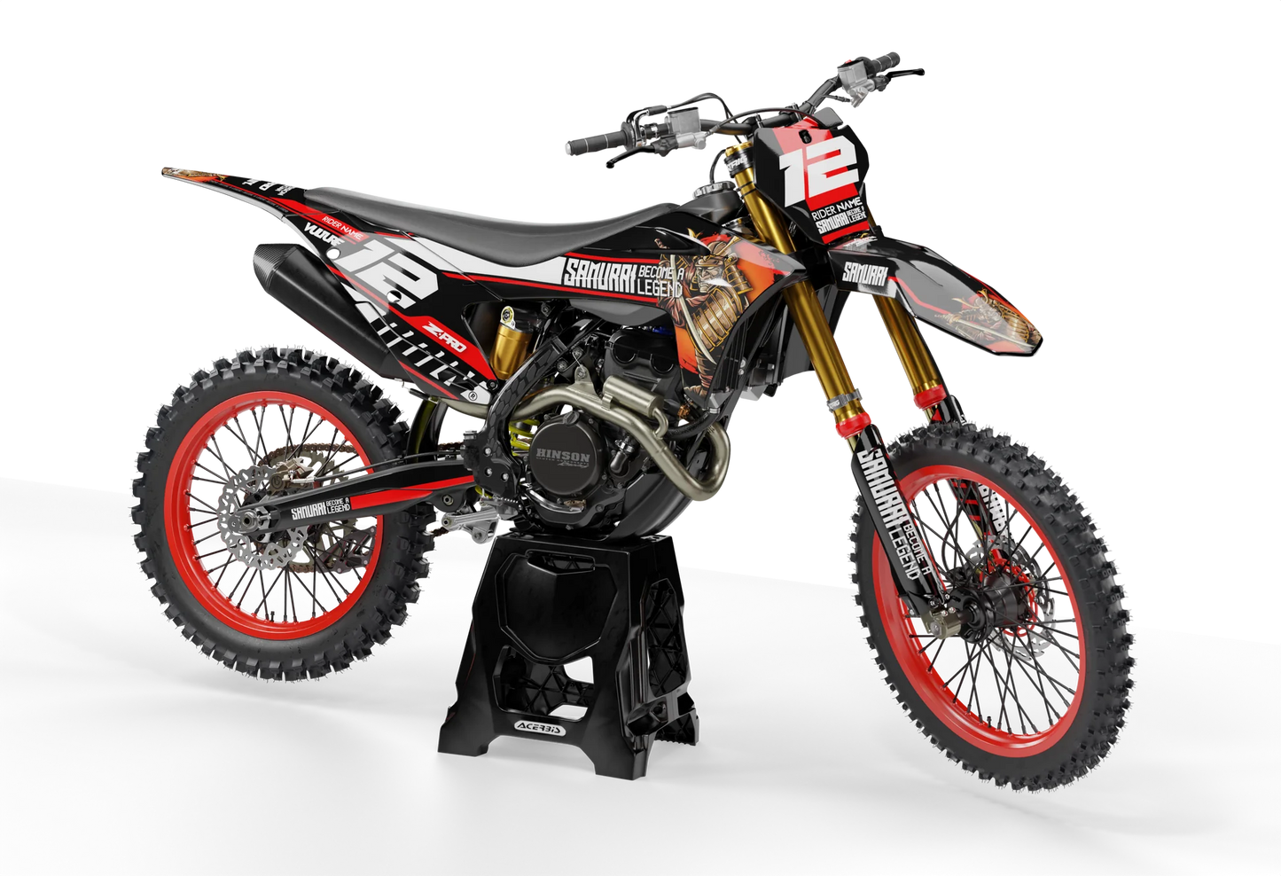 GasGas Samurai Graphics Kit - MC50 MC65 MC85 SM700 ES700 MC250F MC350F MC450F EC250F EC350F
