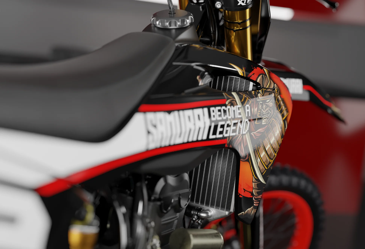 GasGas Samurai Graphics Kit - MC50 MC65 MC85 SM700 ES700 MC250F MC350F MC450F EC250F EC350F