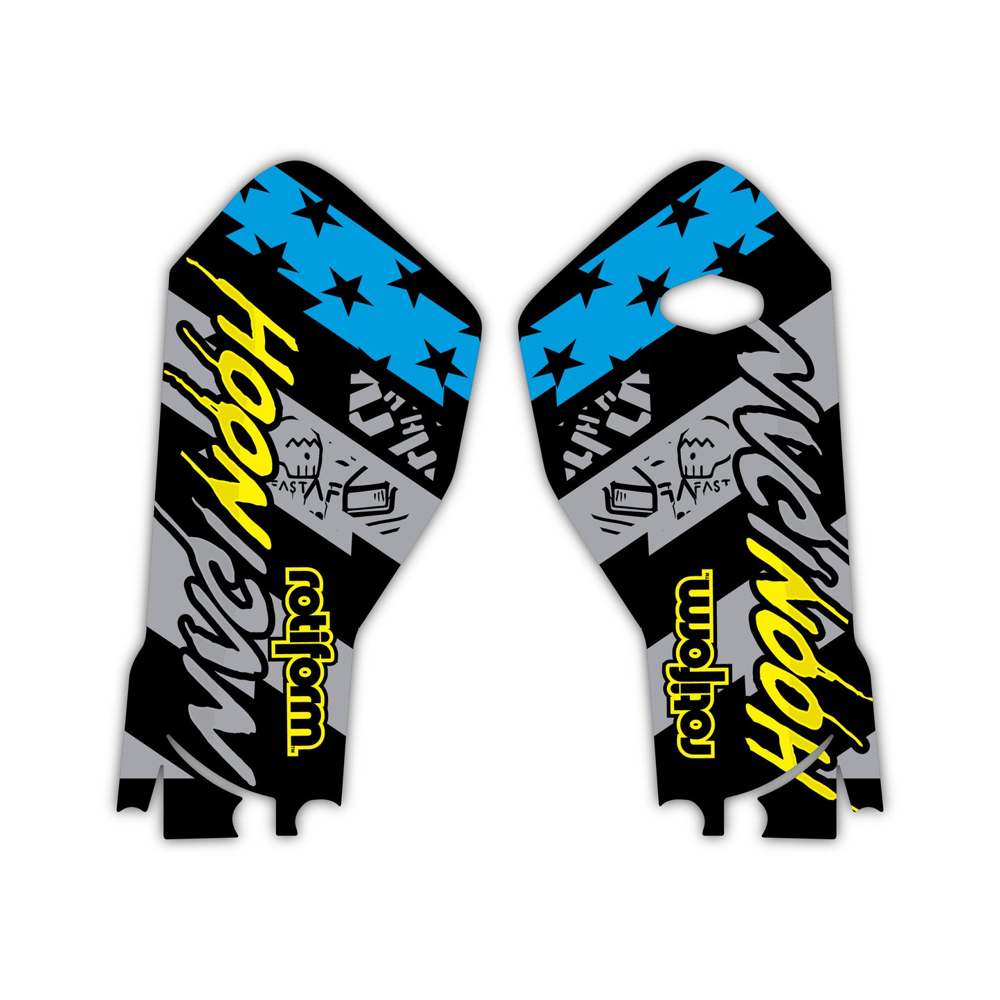 Lower Fork Guard Graphics Kit - Fits Stark Future Stark VARG Electric Motocross Bike