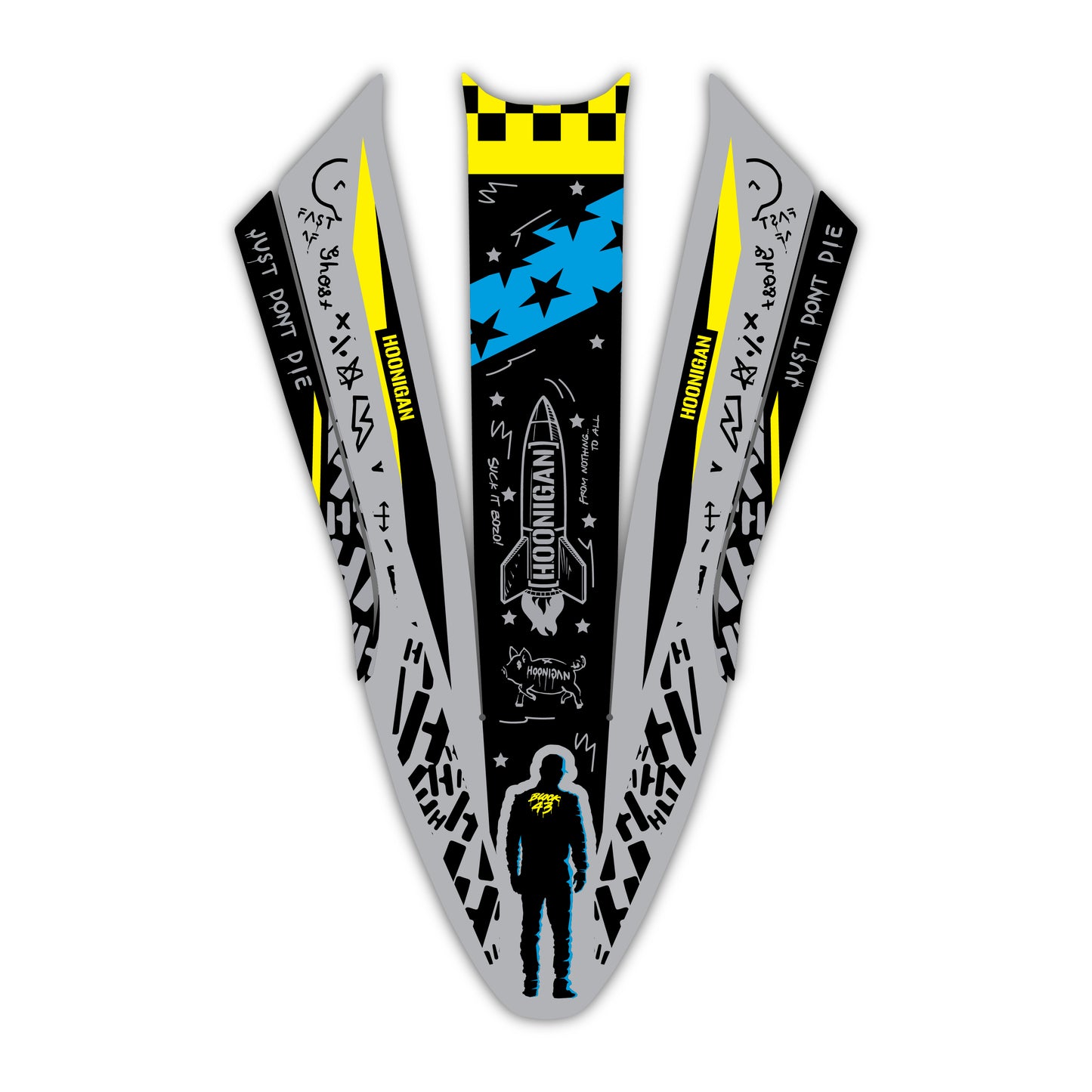 Front Fender Graphics Kit - Fits Stark Future Stark VARG Electric Motocross Bike