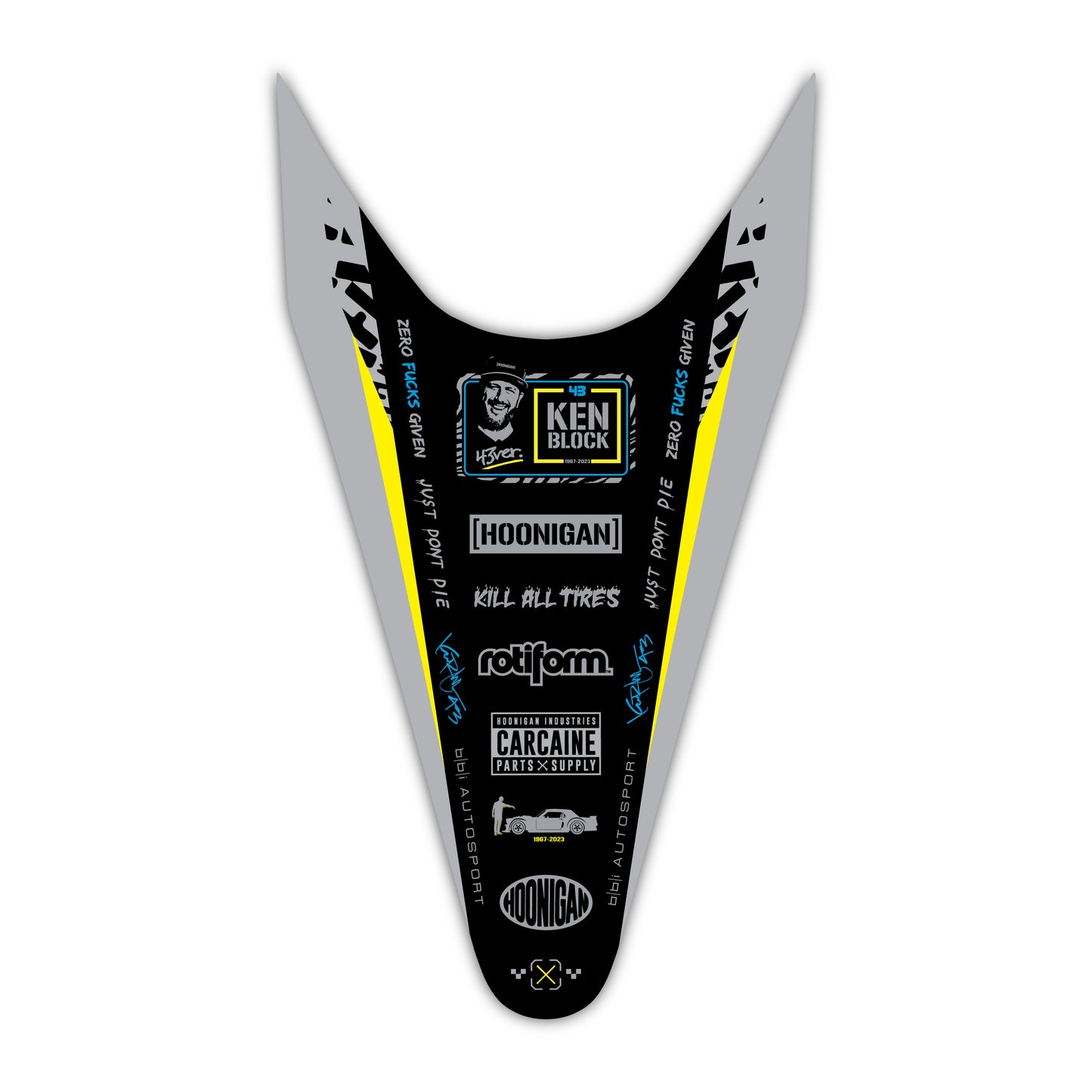 Rear Fender Graphics Kit - Fits Stark Future Stark VARG Electric Motocross Bike