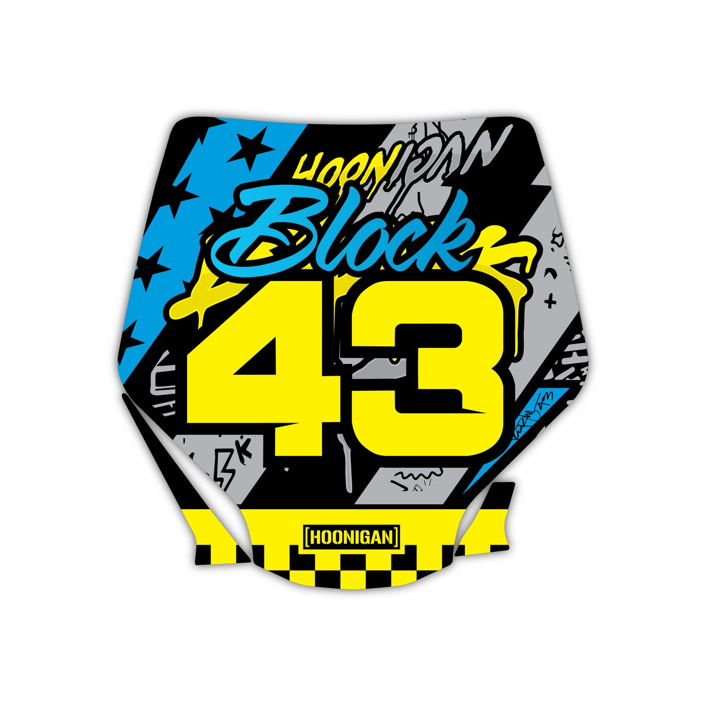 Front Number Plate Graphics Kit - Fits Stark Future Stark VARG Electric Motocross Bike