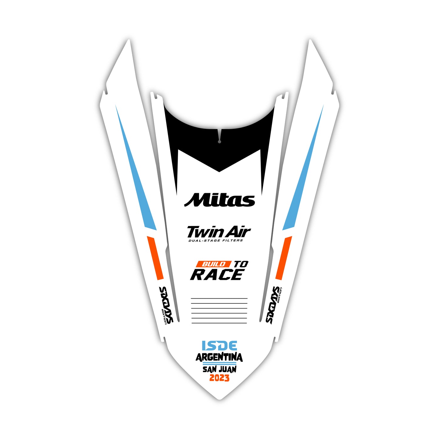 Rear Fender Graphics Kit - Fits KTM SX50, SX65, SX85, 125 SX, 250 SX-F, 350 SX-F, 450 SX-F, 250 EXC-F, 300 EXC, 500 EXC-F
