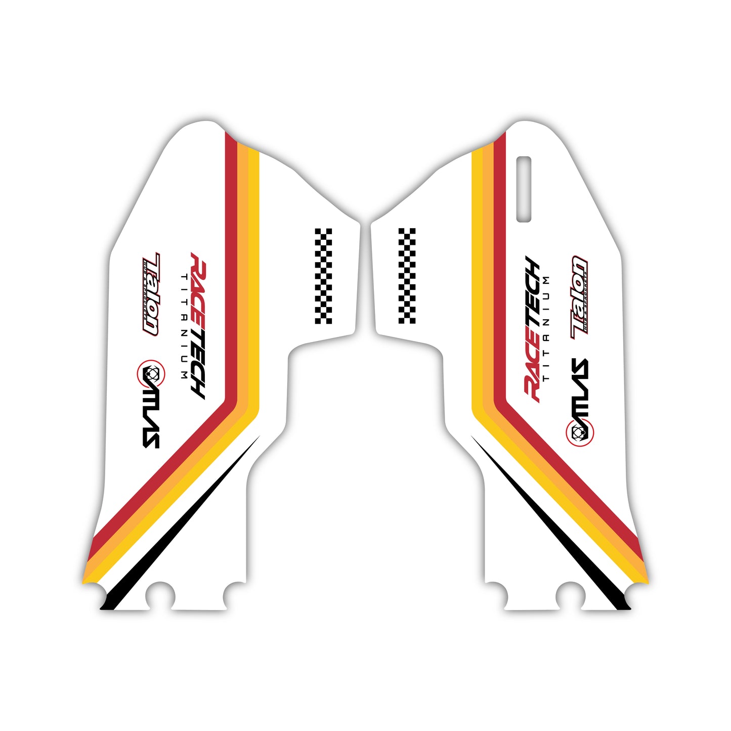 Lower Fork Guard Graphics Kit - Fits Yamaha YZ125, YZ250, YZ250F, YZ450F, WR250F, WR450F