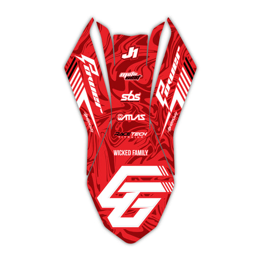Front Fender Graphics Kit - Fits GasGas MC 85, MC 125, MC 250F, MC 450F, EX 250F, EX 300, EC 250, EC 300