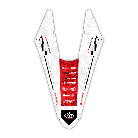 Rear Fender Graphics Kit - Fits GasGas MC 85, MC 125, MC 250F, MC 450F, EX 250F, EX 300, EC 250, EC 300