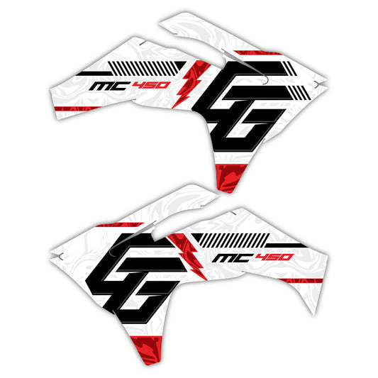 Radiator Shroud Graphics Kit - Fits GasGas MC 85, MC 125, MC 250F, MC 450F, EX 250F, EX 300, EC 250, EC 300