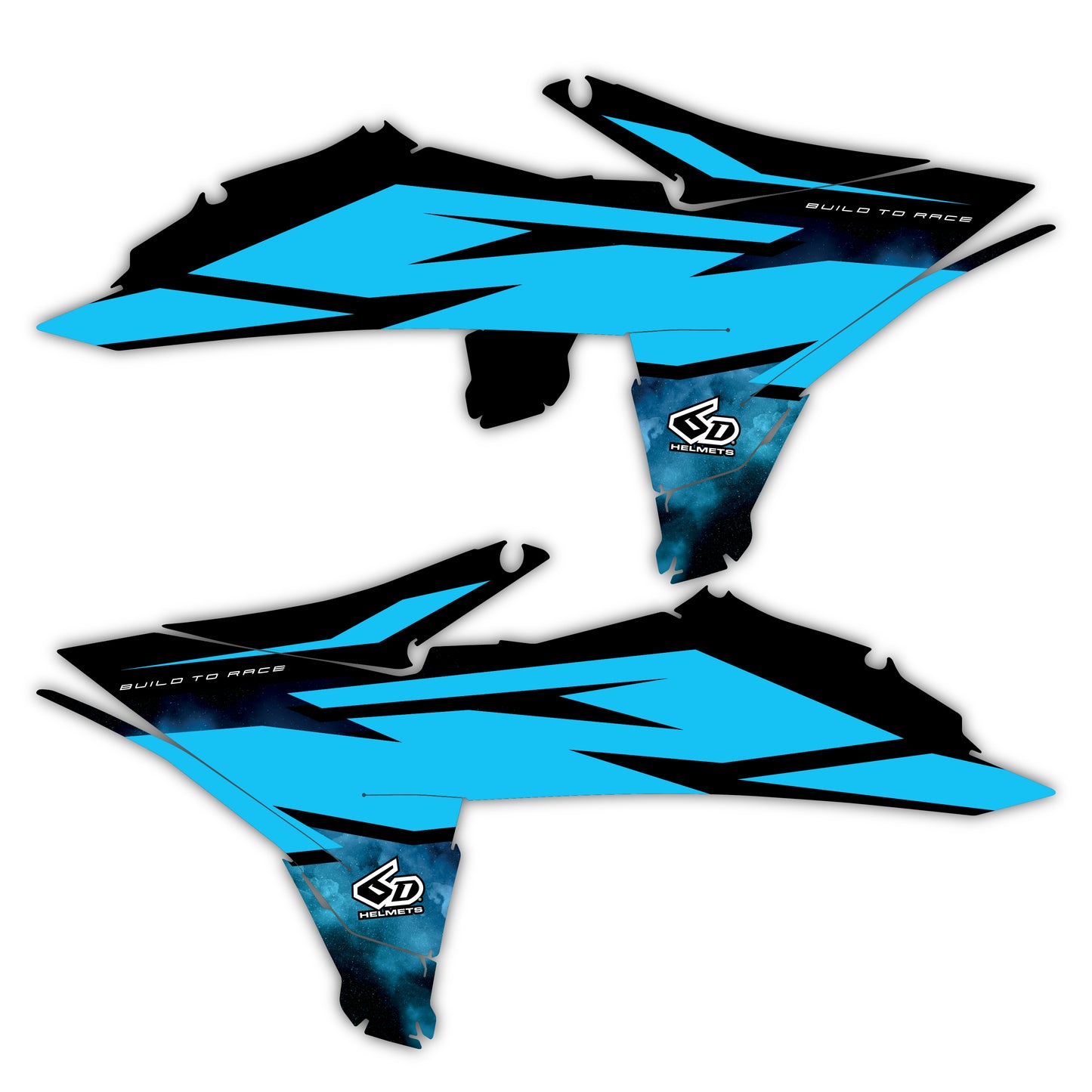 Radiator Shroud Graphics Kit - Fits KTM SX50, SX65, SX85, 125 SX, 250 SX-F, 350 SX-F, 450 SX-F, 250 EXC-F, 300 EXC, 500 EXC-F