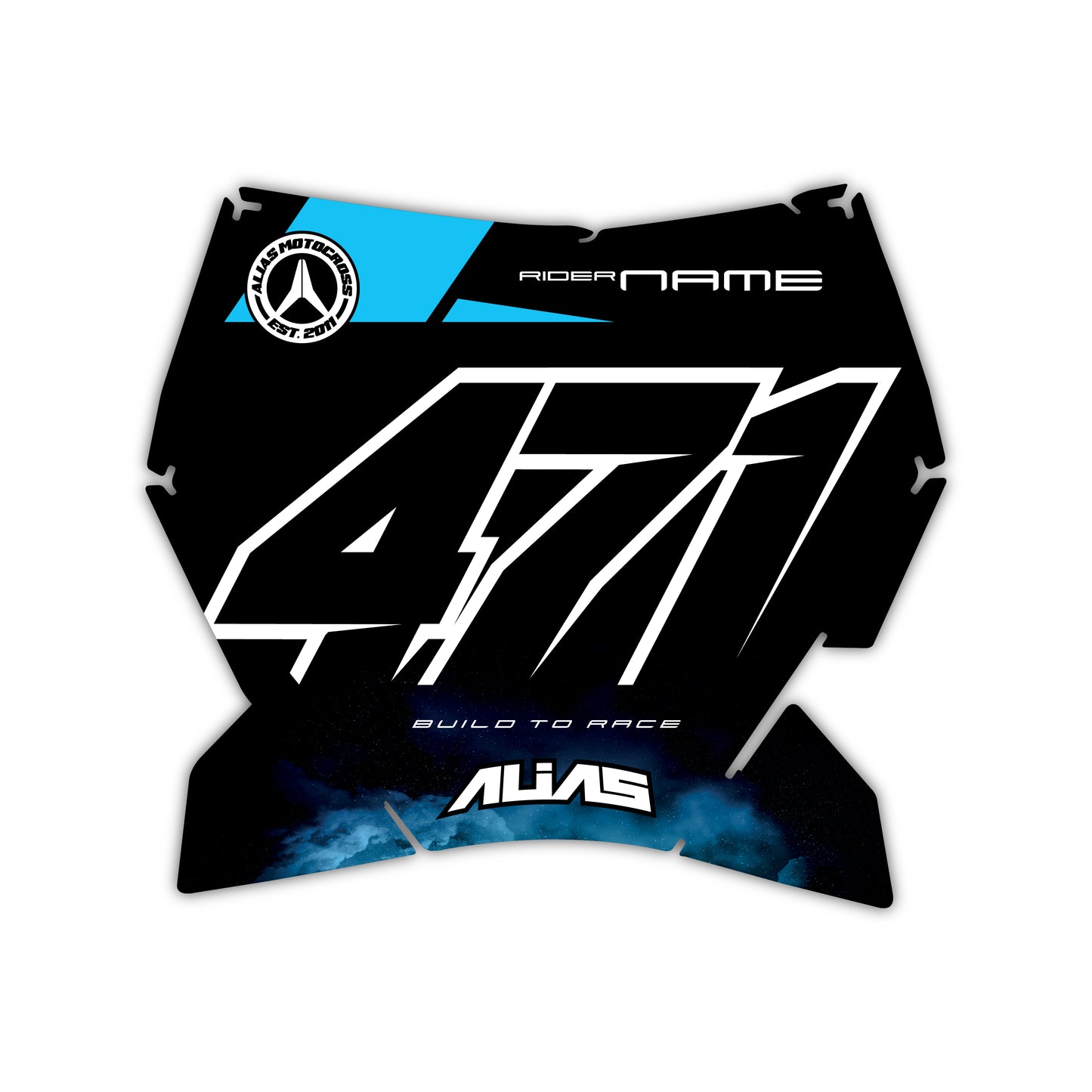 Front Number Plate Graphics Kit - Fits KTM SX50, SX65, SX85, 125 SX, 250 SX-F, 350 SX-F, 450 SX-F, 250 EXC-F, 300 EXC, 500 EXC-F