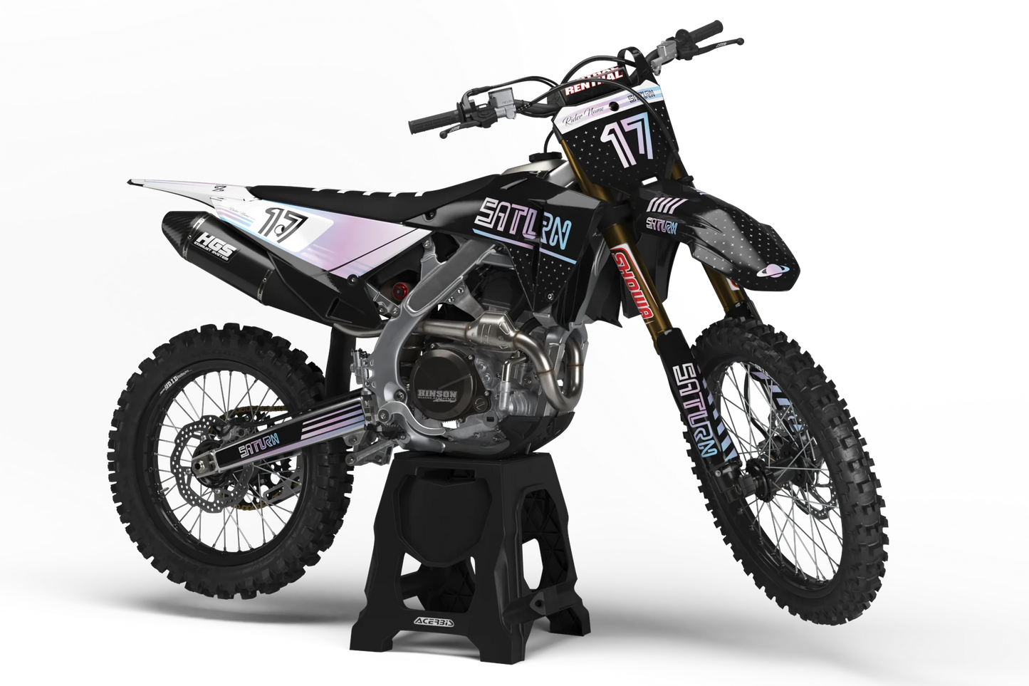 Honda Saturn Graphics Kit - CRF50 CRF110 CR125 CR250 CRF250r CRF450r CRF450RL CRF450RX CRF300L
