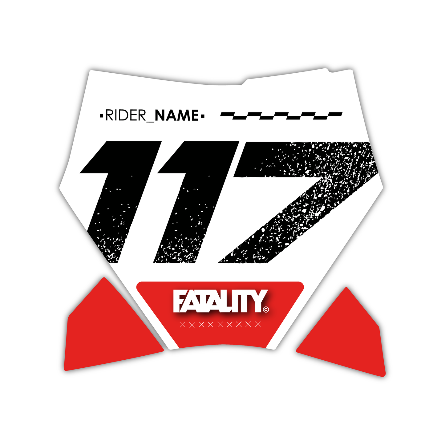 Front Number Plate Graphics Kit - Fits KTM SX50, SX65, SX85, 125 SX, 250 SX-F, 350 SX-F, 450 SX-F, 250 EXC-F, 300 EXC, 500 EXC-F