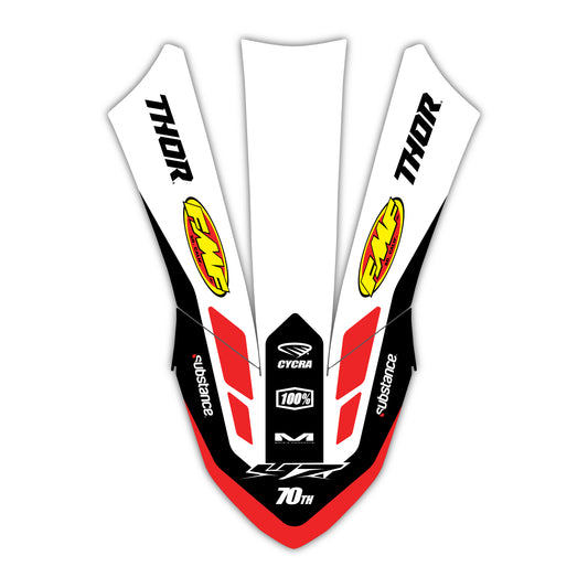 Front Fender Graphics Kit - Fits Yamaha YZ125, YZ250, YZ250F, YZ450F, WR250F, WR450F