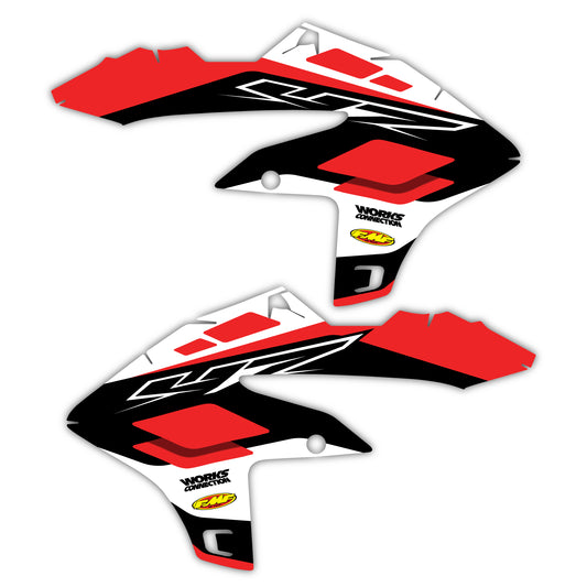 Radiator Shroud Graphics Kit - Fits Yamaha YZ125, YZ250, YZ250F, YZ450F, WR250F, WR450F