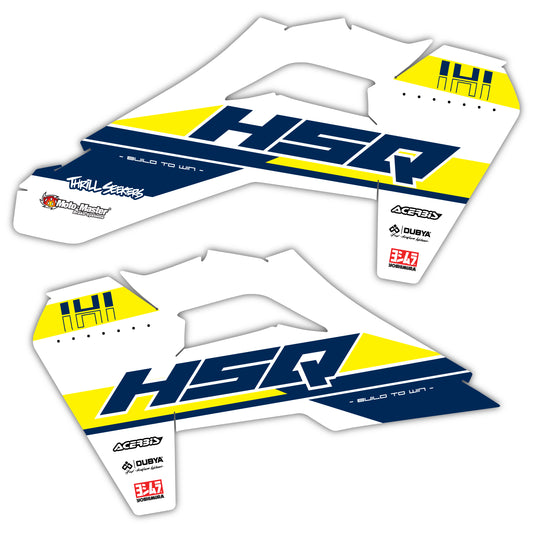 Radiator Shroud Graphics Kit - Fits Husqvarna TC 85, TC 125, FC 250, FC 350, FC 450, TE 300, FE 250, FE 350, FE 501