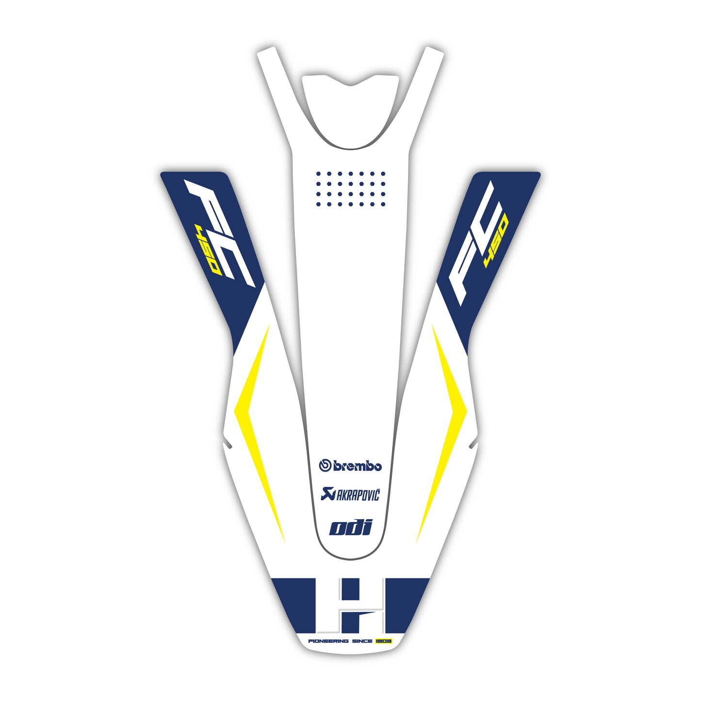 Front Fender Graphics Kit - Fits Husqvarna TC 85, TC 125, FC 250, FC 350, FC 450, TE 300, FE 250, FE 350, FE 501