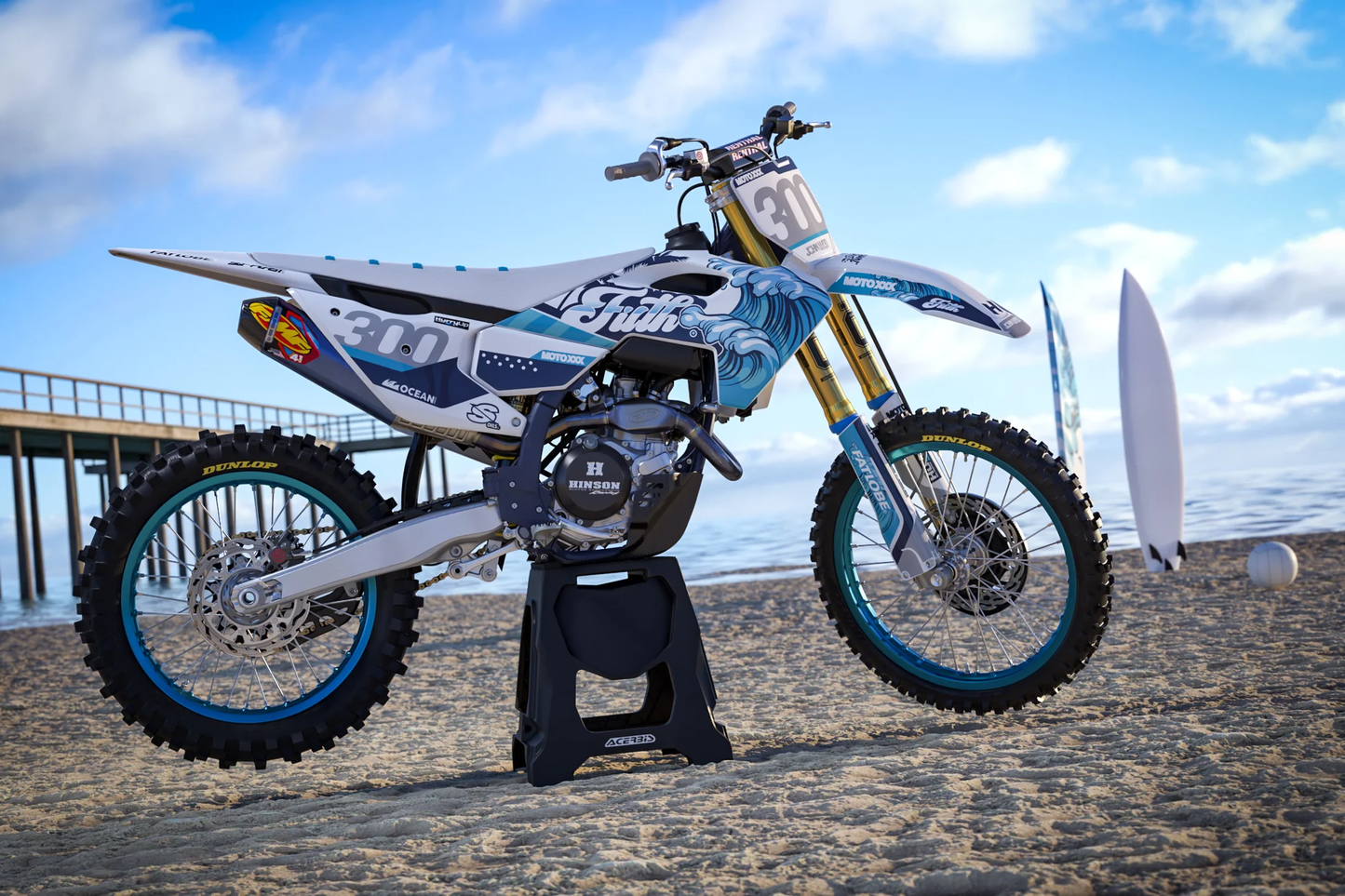 Husqvarna Surfs-Up Graphics Kit - TC50 TC65 TC85 701 TC FC FS 125+