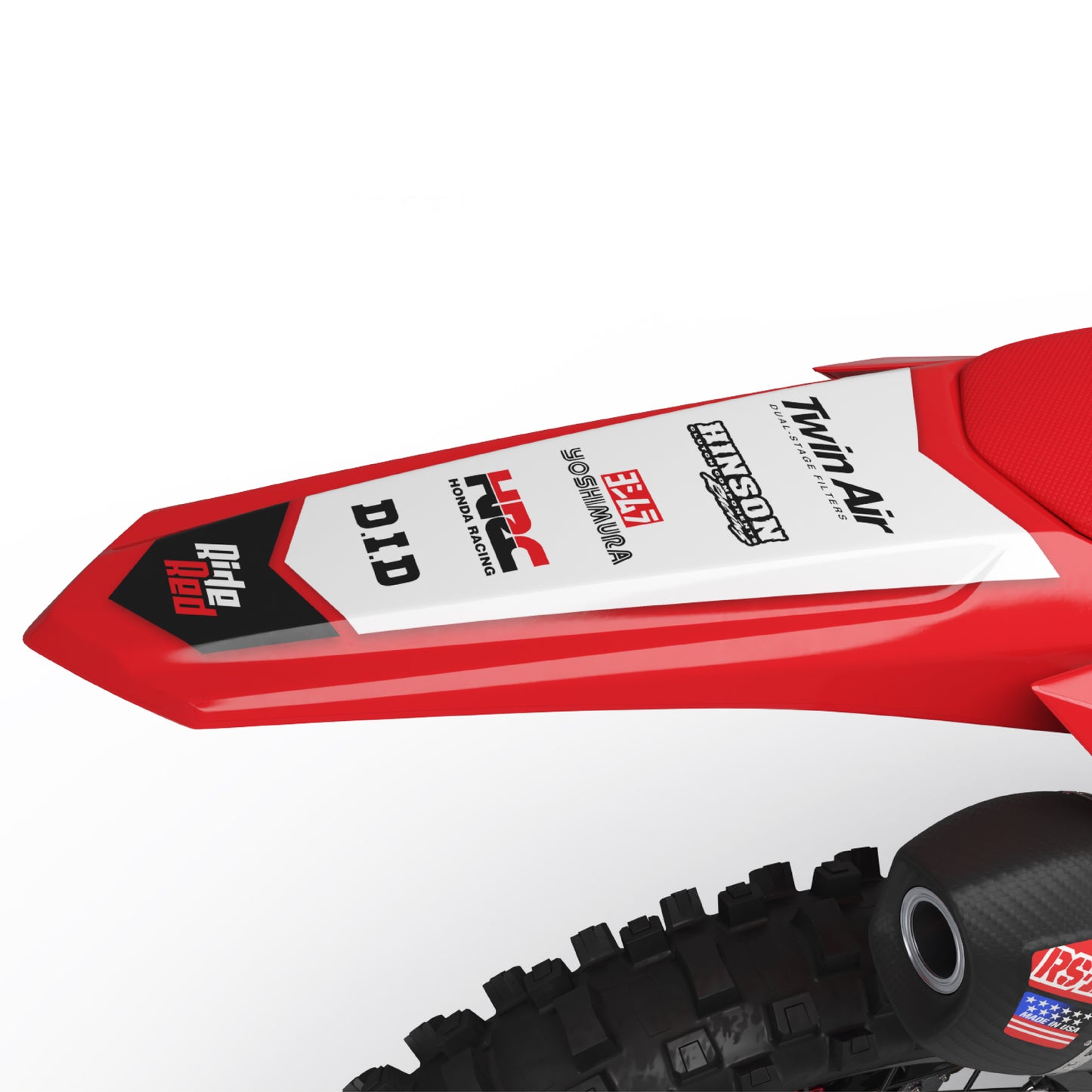 Tokyo Honda CRF 250 300 450 R RX RXW L Enduro Rear Mudguard Fender Bolt-On Plastic & Graphics Kit
