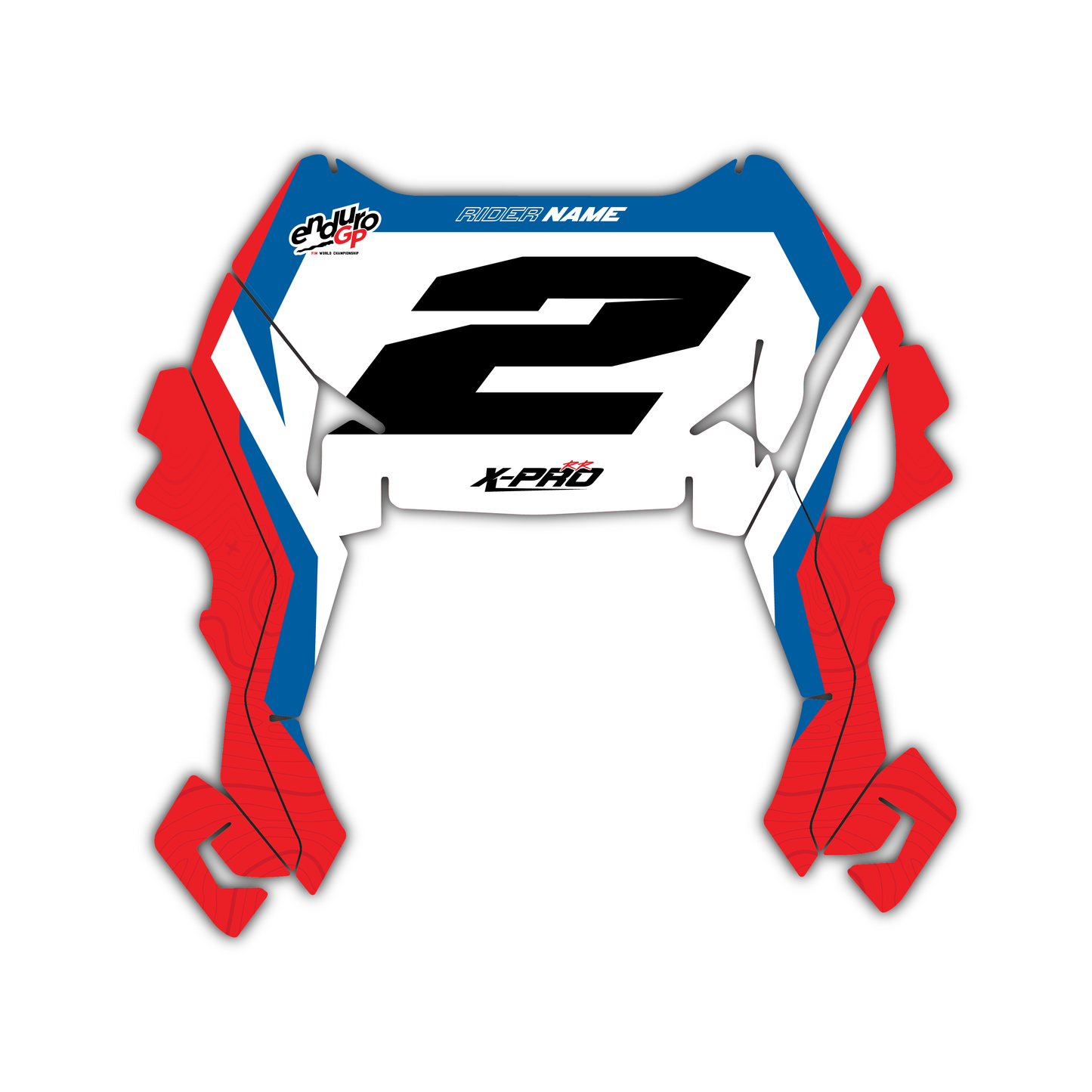 Front Number Plate Graphics Kit - Fits Beta RR X-PRO RX 2T 250 350 RX 4T 450