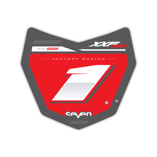 Front Number Plate Graphics Kit - Fits Fantic XX125, XX250, XXF250, XXF450, XE125, XEF250, XEF450