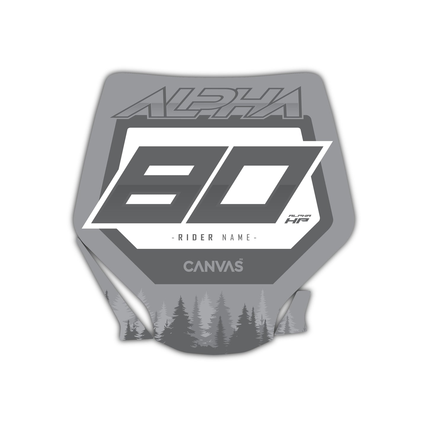 Front Number Plate Graphics Kit - Fits Stark Future Stark VARG Electric Motocross Bike