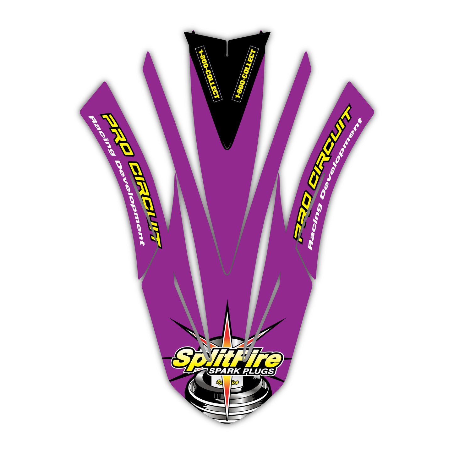 Front Fender Graphics Kit - Fits Kawasaki KX65, KX85, KX250, KX250F, KX450F, KX450X
