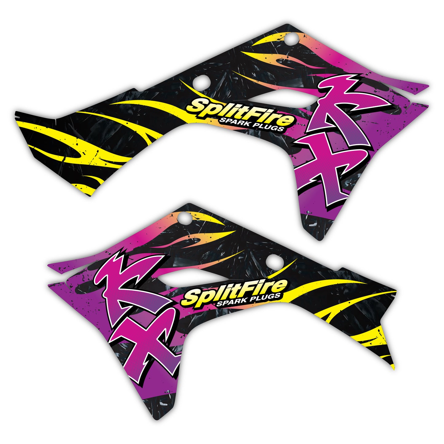 Radiator Shroud Graphics Kit - Fits Kawasaki KX65, KX85, KX250, KX250F, KX450F, KX450X