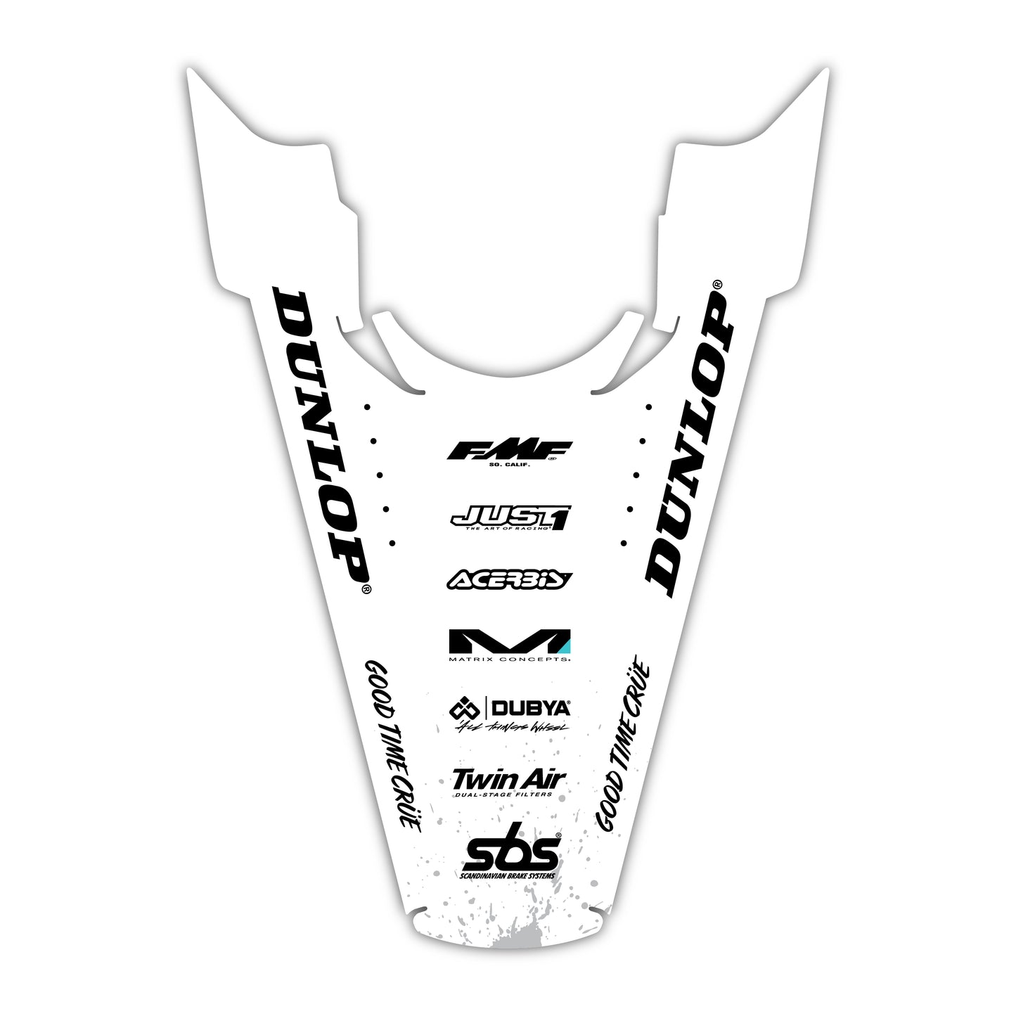 Rear Fender Graphics Kit - Fits Husqvarna TC 85, TC 125, FC 250, FC 350, FC 450, TE 300, FE 250, FE 350, FE 501
