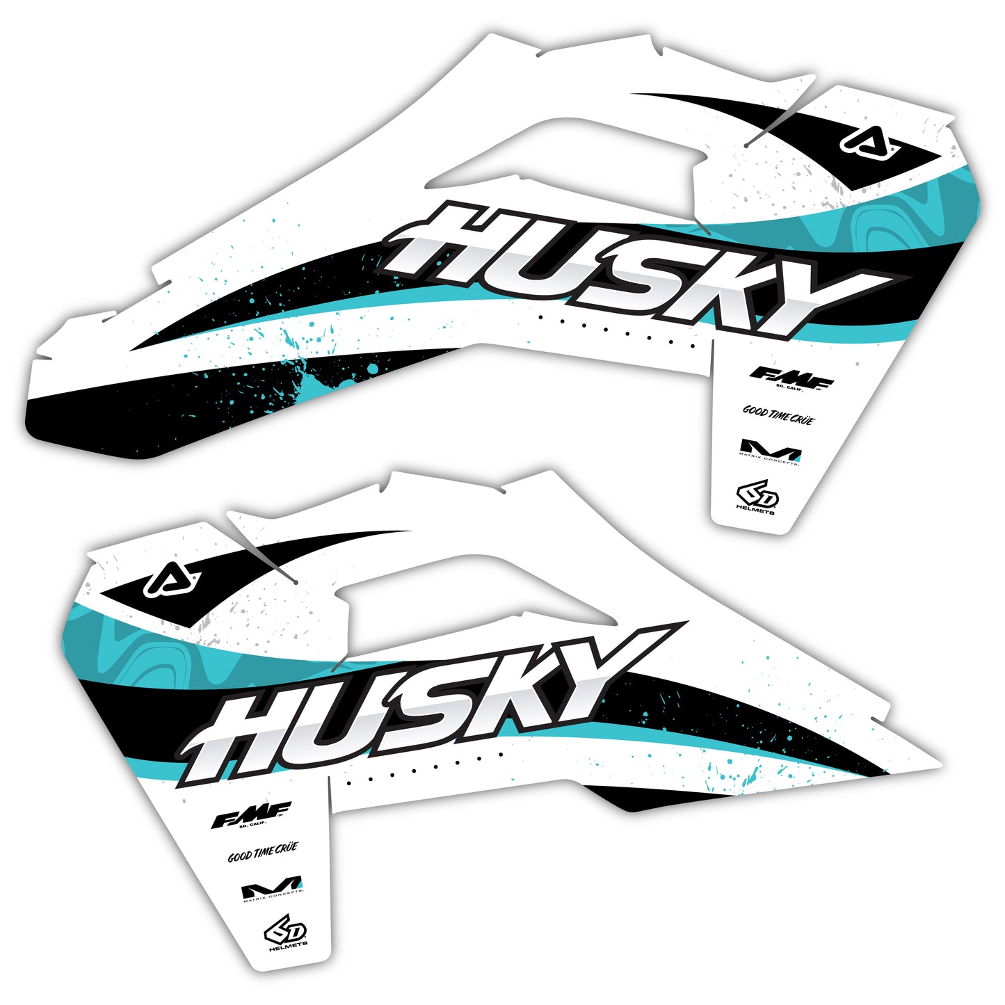 Radiator Shroud Graphics Kit - Fits Husqvarna TC 85, TC 125, FC 250, FC 350, FC 450, TE 300, FE 250, FE 350, FE 501