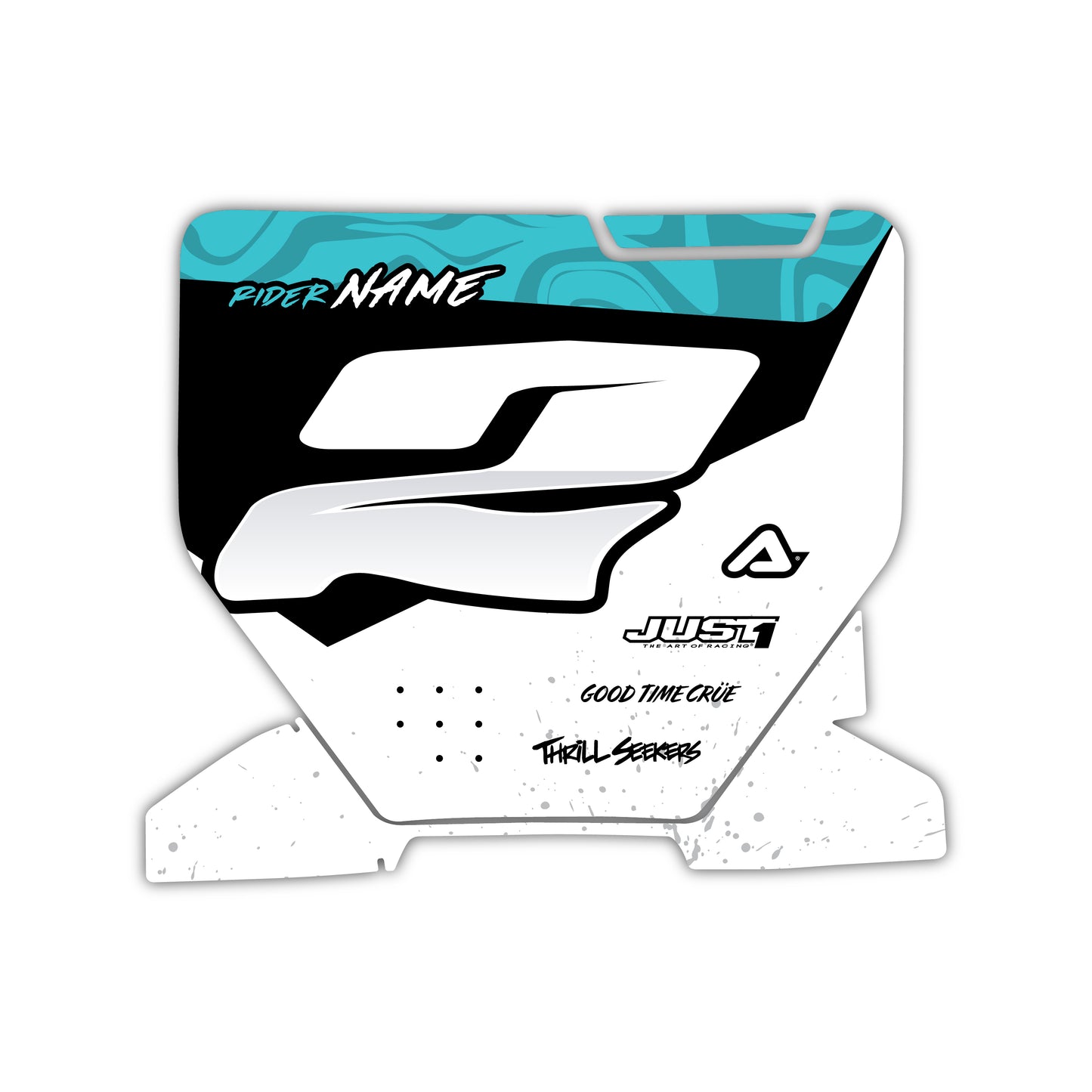 Front Number Plate Graphics Kit - Fits Husqvarna TC 85, TC 125, FC 250, FC 350, FC 450, TE 300, FE 250, FE 350, FE 501
