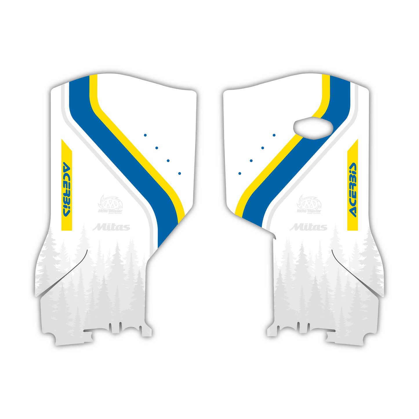 Lower Fork Guard Graphics Kit - Fits Husqvarna TC 85, TC 125, FC 250, FC 350, FC 450, TE 300, FE 250, FE 350, FE 501