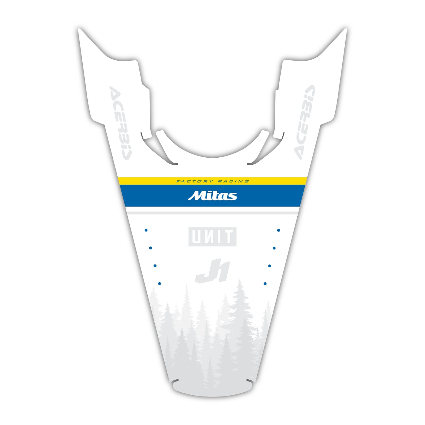 Rear Fender Graphics Kit - Fits Husqvarna TC 85, TC 125, FC 250, FC 350, FC 450, TE 300, FE 250, FE 350, FE 501