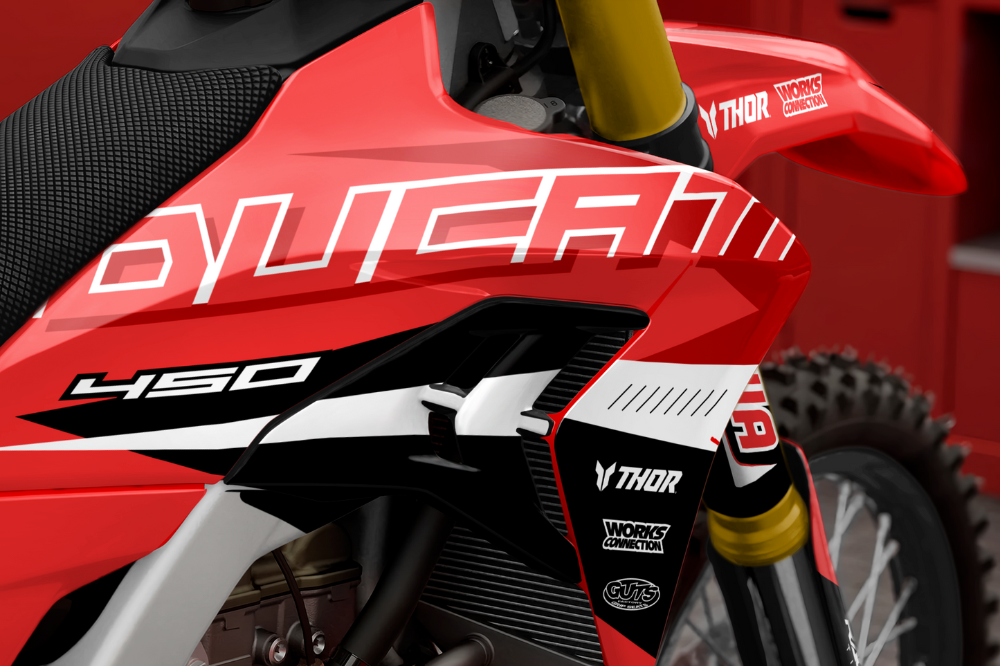 Ducati Napoli Graphics Kit - Desmo 250 MX 450 MX