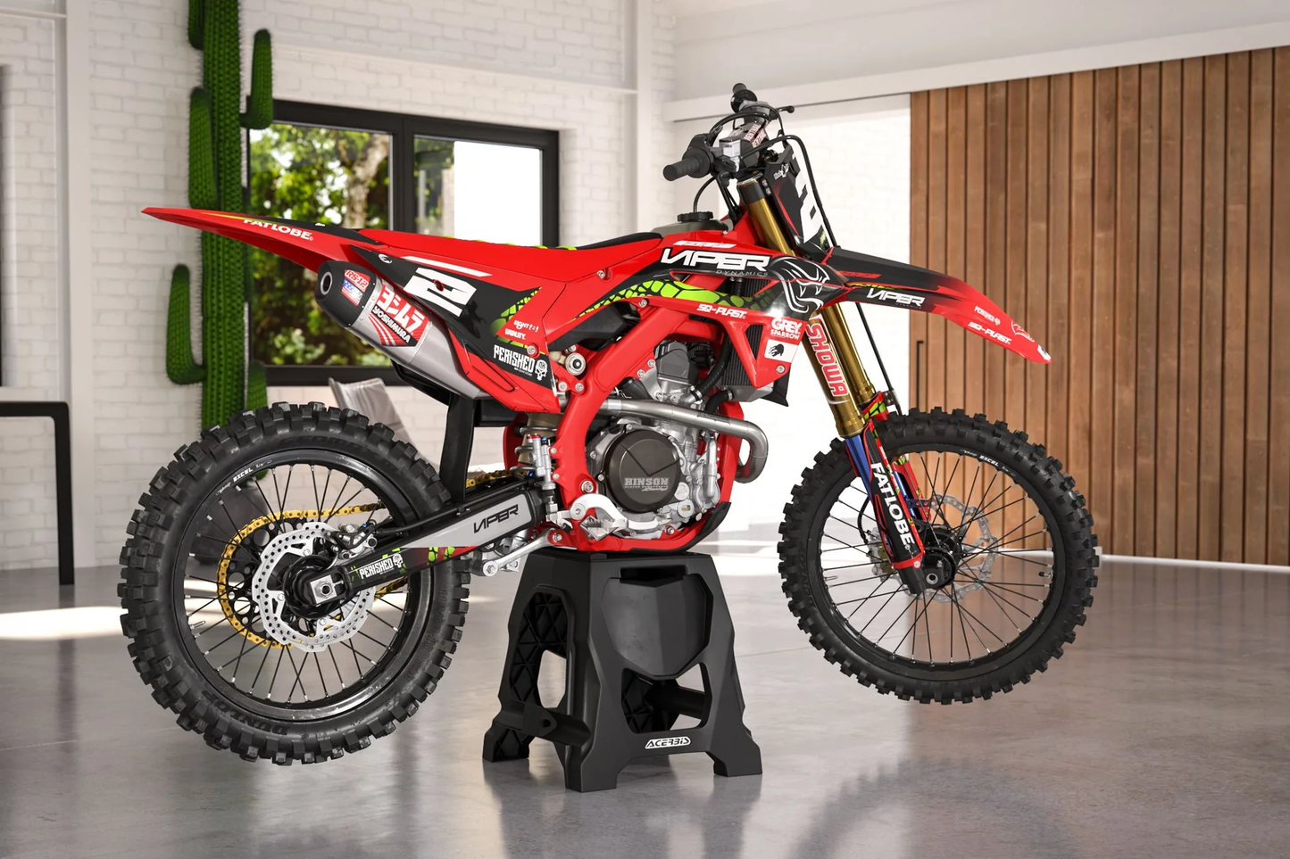 Honda Viper Graphics Kit - CRF50 CRF110 CR125 CR250 CRF250r CRF450r CRF450RL CRF450RX CRF300L