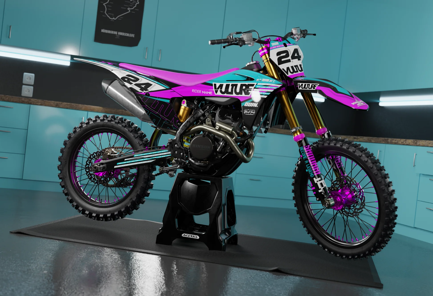 GasGas Vulture Graphics Kit - MC50 MC65 MC85 SM700 ES700 MC250F MC350F MC450F EC250F EC350F