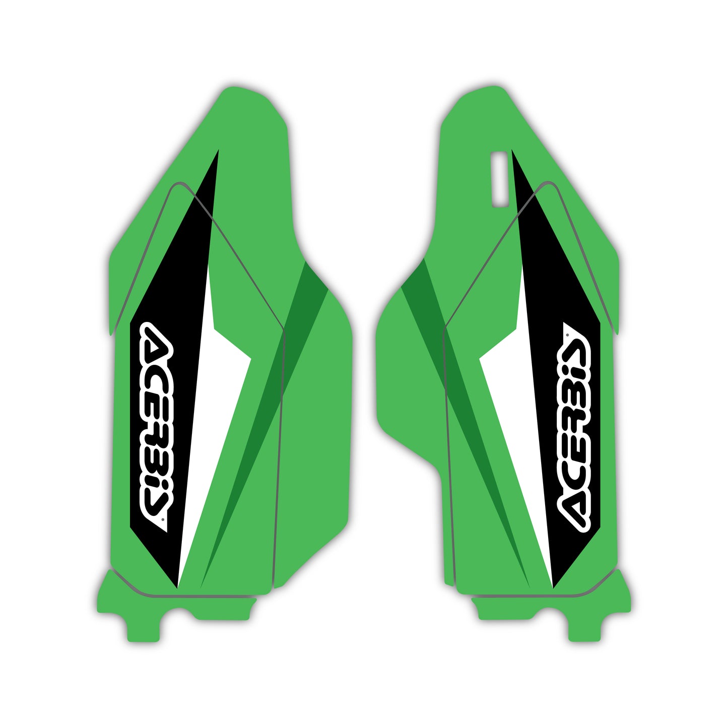 Lower Fork Guard Graphics Kit - Fits Kawasaki KX65, KX85, KX250, KX250F, KX450F, KX450X