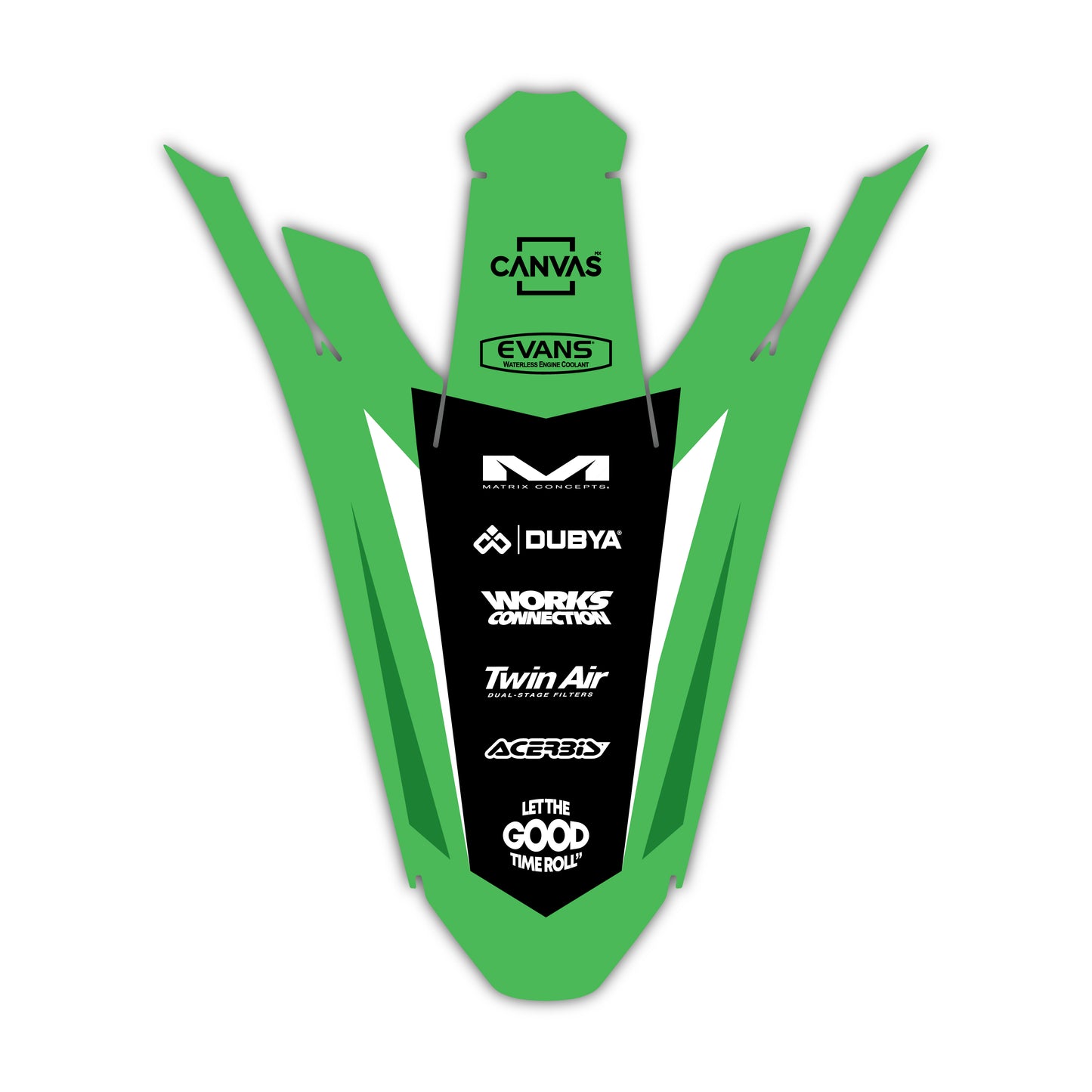 Rear Fender Graphics Kit - Fits Kawasaki KX65, KX85, KX250, KX250F, KX450F, KX450X