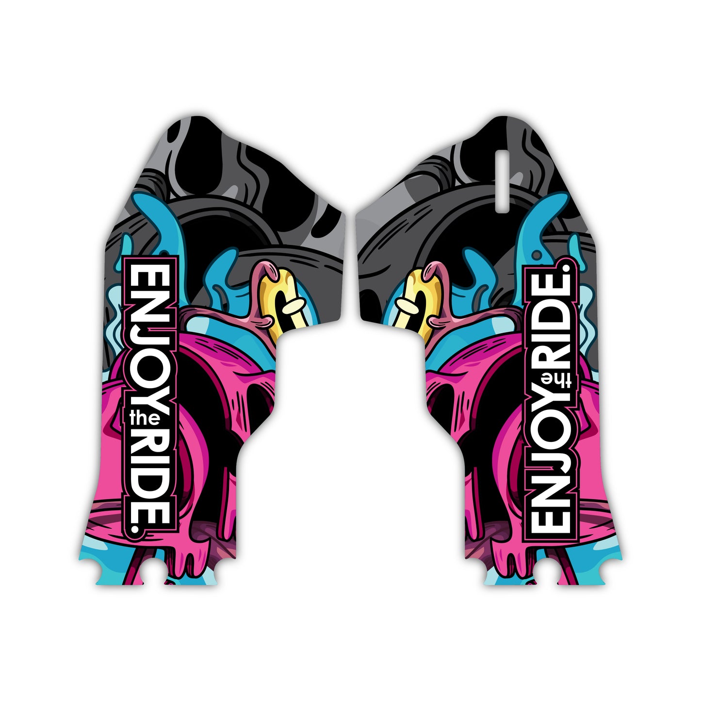 Lower Fork Guard Graphics Kit - Fits Yamaha YZ125, YZ250, YZ250F, YZ450F, WR250F, WR450F