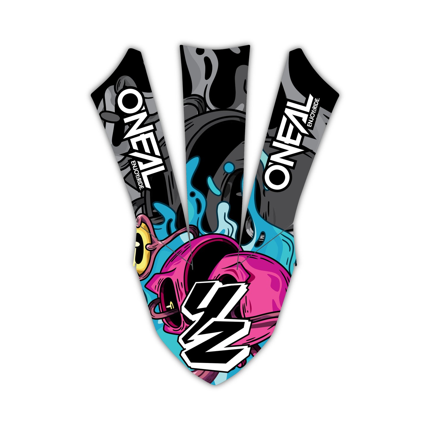 Front Fender Graphics Kit - Fits Yamaha YZ125, YZ250, YZ250F, YZ450F, WR250F, WR450F