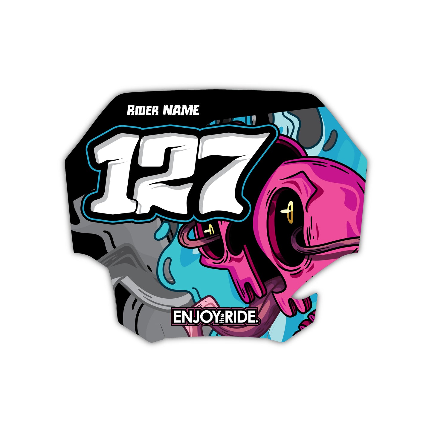 Front Number Plate Graphics Kit - Fits Yamaha YZ125, YZ250, YZ250F, YZ450F, WR250F, WR450F