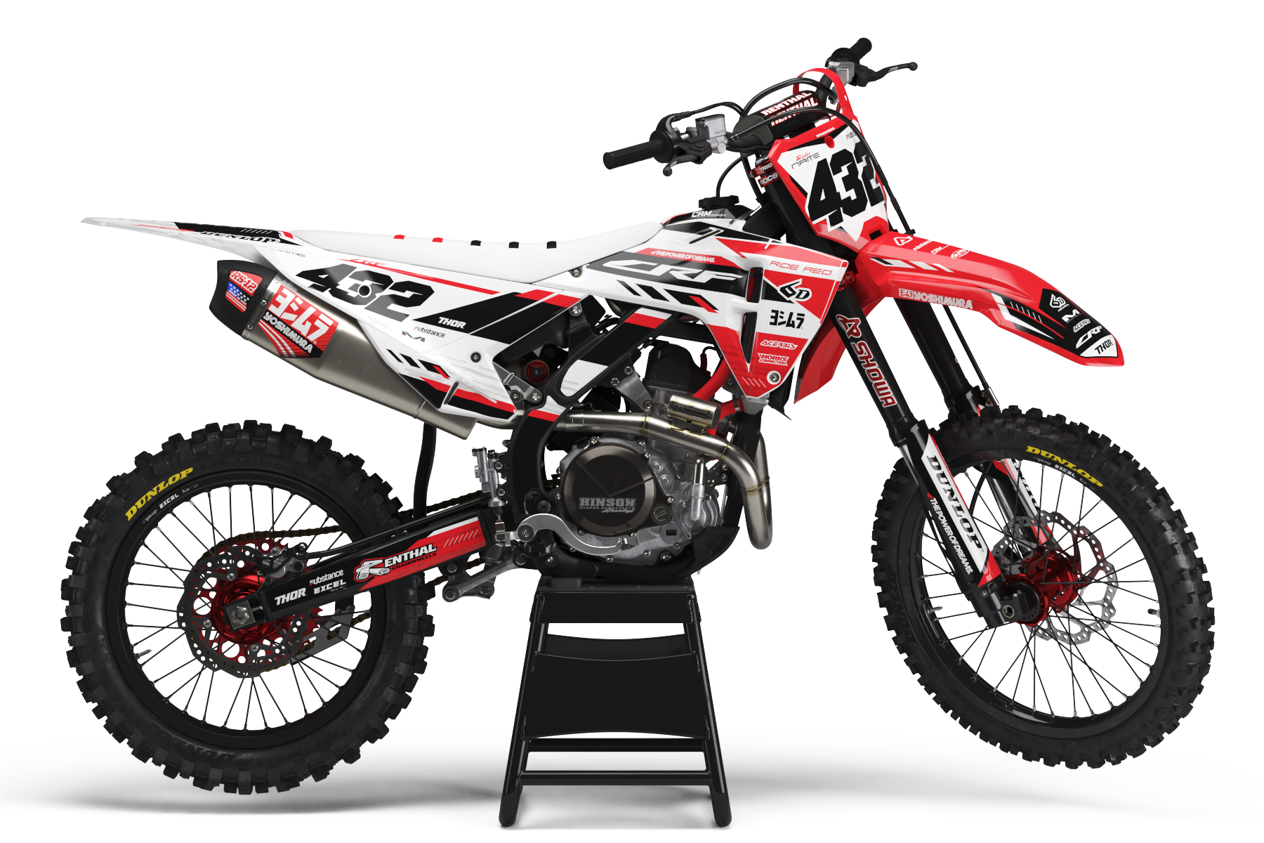 CRF250R　CR125　CR250　CRF450　アルミスイングアームスライダー　フック形状タイプ