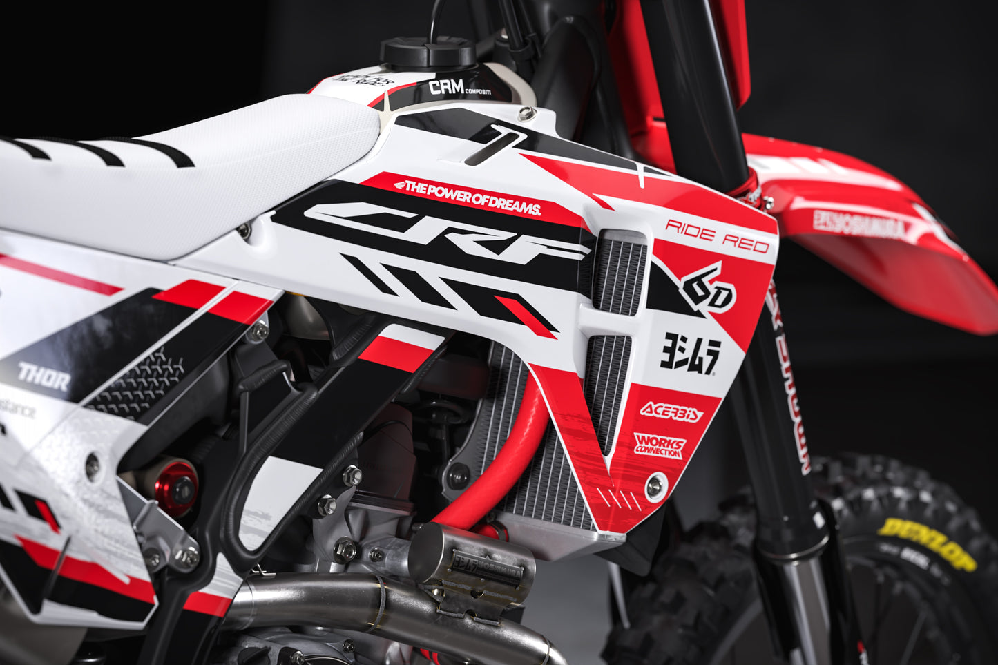 Honda Burketown Graphics Kit - CRF50 CRF110 CR125 CR250 CRF250r CRF450r CRF450RL CRF450RX CRF300L