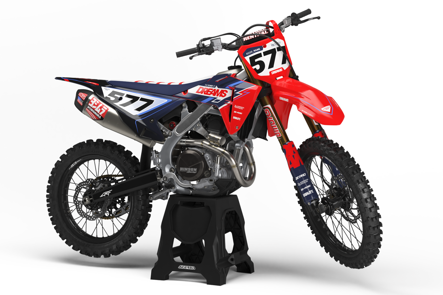 Honda Dreams Graphics Kit - CRF50 CRF110 CR125 CR250 CRF250r CRF450r CRF450RL CRF450RX CRF300L