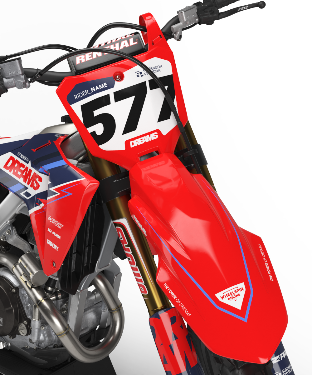 Honda Dreams Graphics Kit - CRF50 CRF110 CR125 CR250 CRF250r CRF450r CRF450RL CRF450RX CRF300L