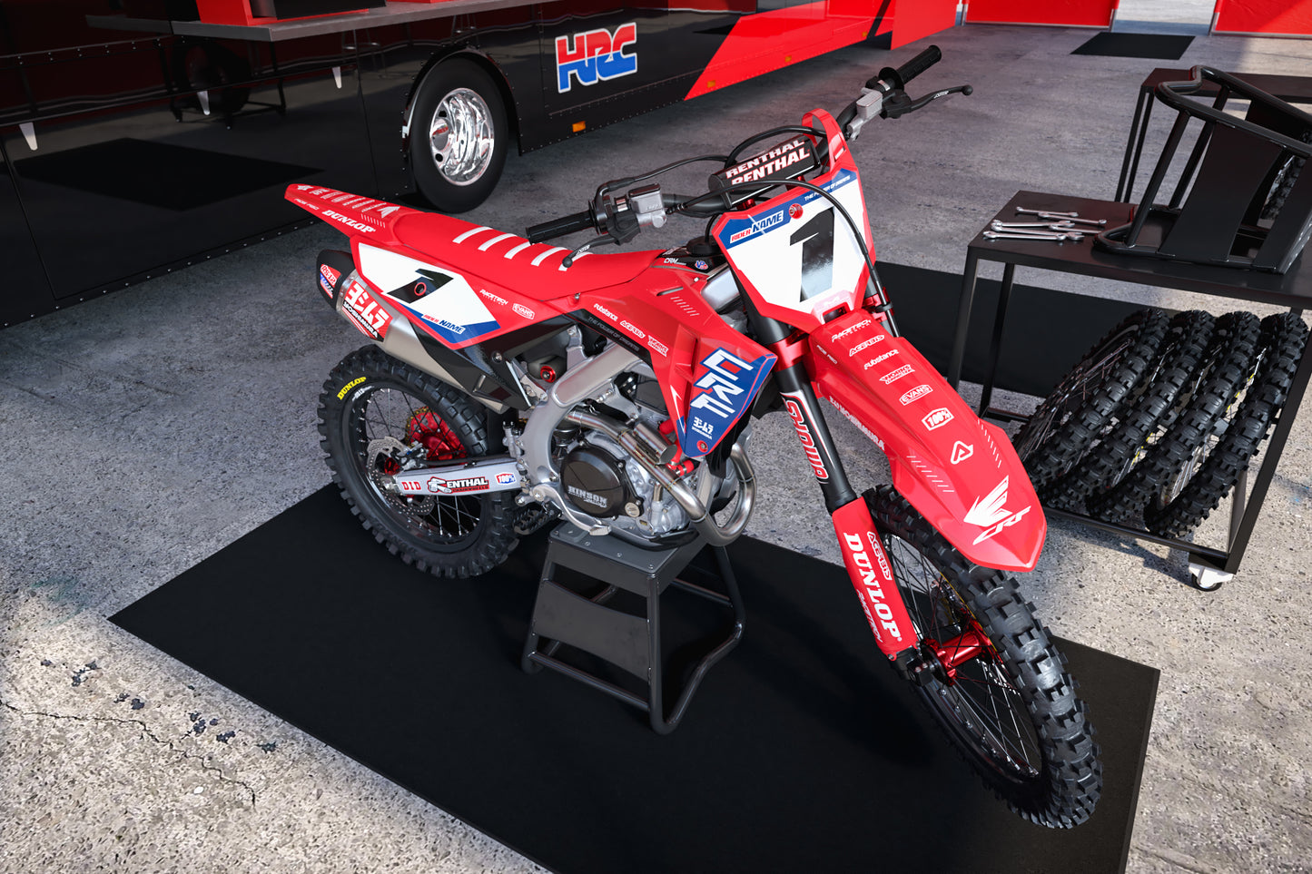 Honda Hamamatsu Graphics Kit - CRF50 CRF110 CR125 CR250 CRF250r CRF450r CRF450RL CRF450RX CRF300L