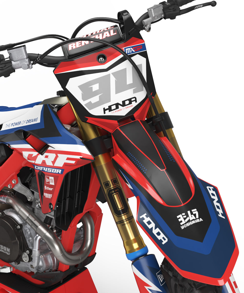Honda Imperator Graphics Kit - CRF50 CRF110 CR125 CR250 CRF250r CRF450r CRF450RL CRF450RX CRF300L