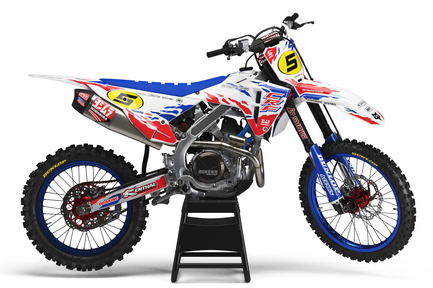 Honda Kashiwa Graphics Kit - CRF50 CRF110 CR125 CR250 CRF250r CRF450r CRF450RL CRF450RX CRF300L