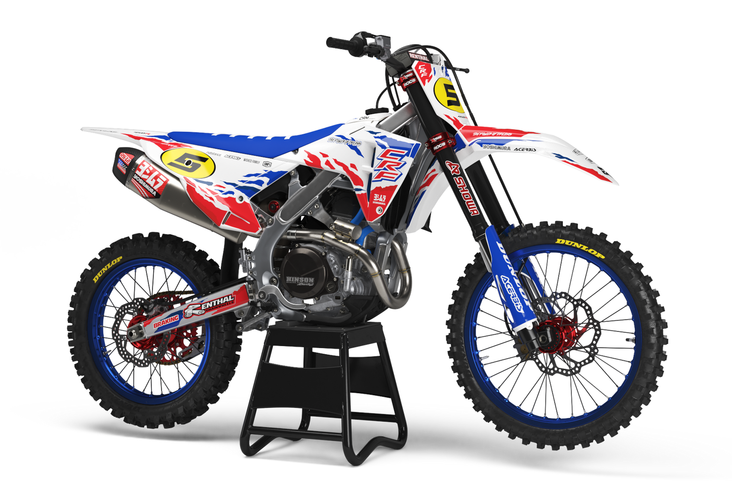 Honda Kashiwa Graphics Kit - CRF50 CRF110 CR125 CR250 CRF250r CRF450r CRF450RL CRF450RX CRF300L